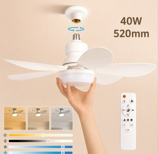 Socket Fan Light with Remote