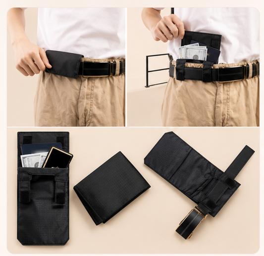Slim Anti Theft Hidden Waist Pouch Portable