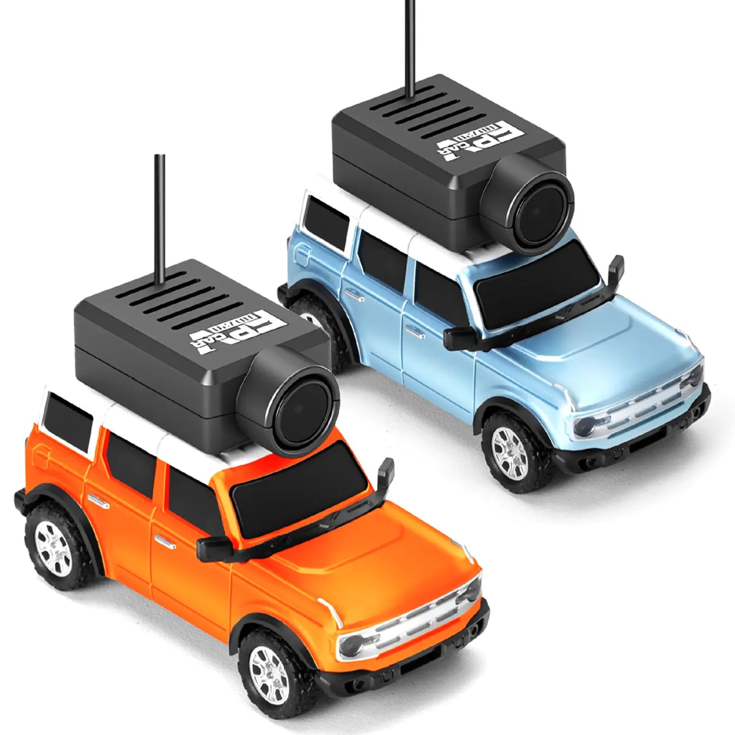 1:64 FPV RC Car with 720P HD Camera, 2.4G WiFi APP Control, Full Proportional Steering & Throttle, Gyro Stabilizer, Silver Gray