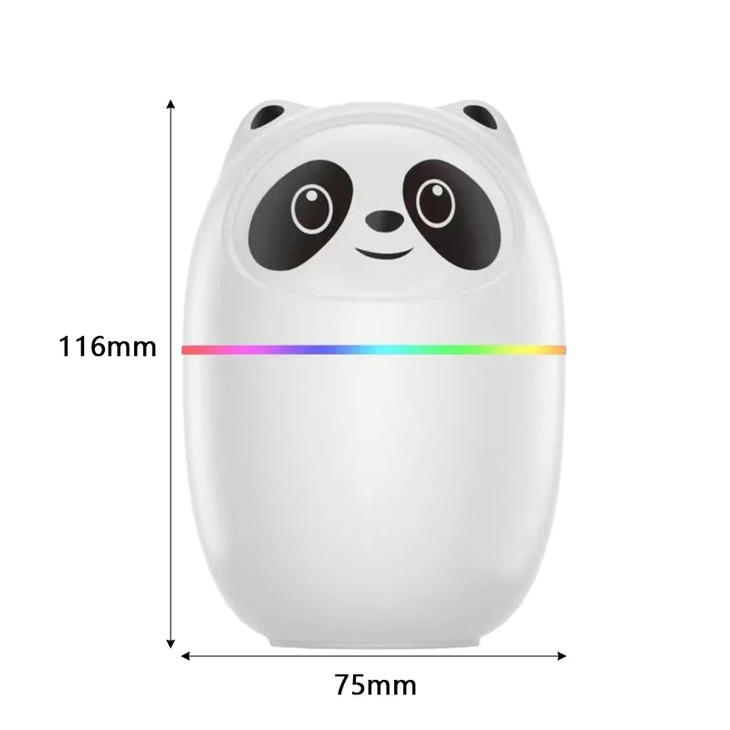 Mini Air Humidifier Cute Panda Aroma Oil Diffuser With Night Light USB Chargeable Cool Mist Sprayer Plants Purifier Humificador (Copy)