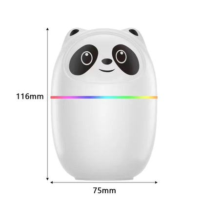 Mini Air Humidifier Cute Panda Aroma Oil Diffuser With Night Light USB Chargeable Cool Mist Sprayer Plants Purifier Humificador (Copy)