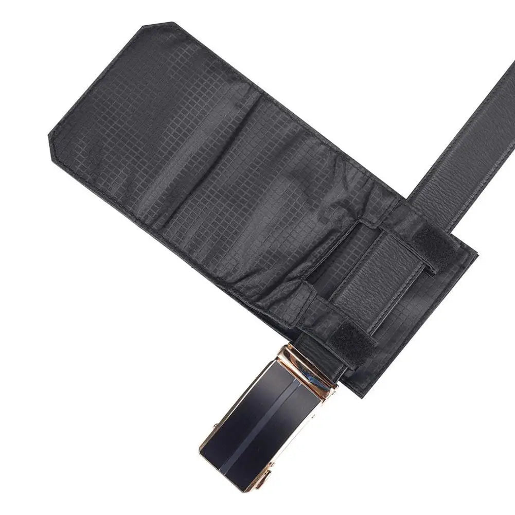 Slim Anti Theft Hidden Waist Pouch Portable Travel Money Belt Wallet Under Clothes Secure Storage For Cash ID Cards Passport