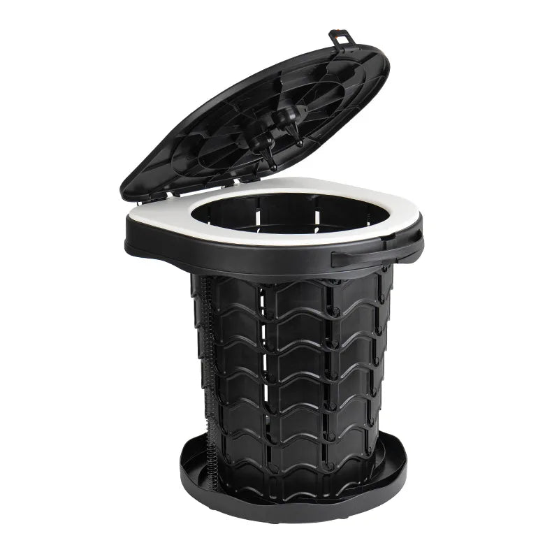 Outdoor Toilet Washable Camping Mobile Toilet Car Emergency Toilet Portable Folding Stool