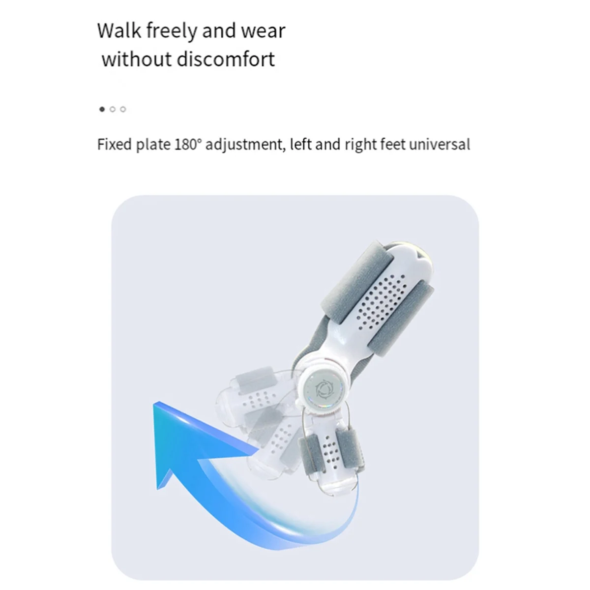A42F  Bunion Corrector for Women Men, Adjustable Knob Double Correction Separator for Splints Hammer Toe Straightener
