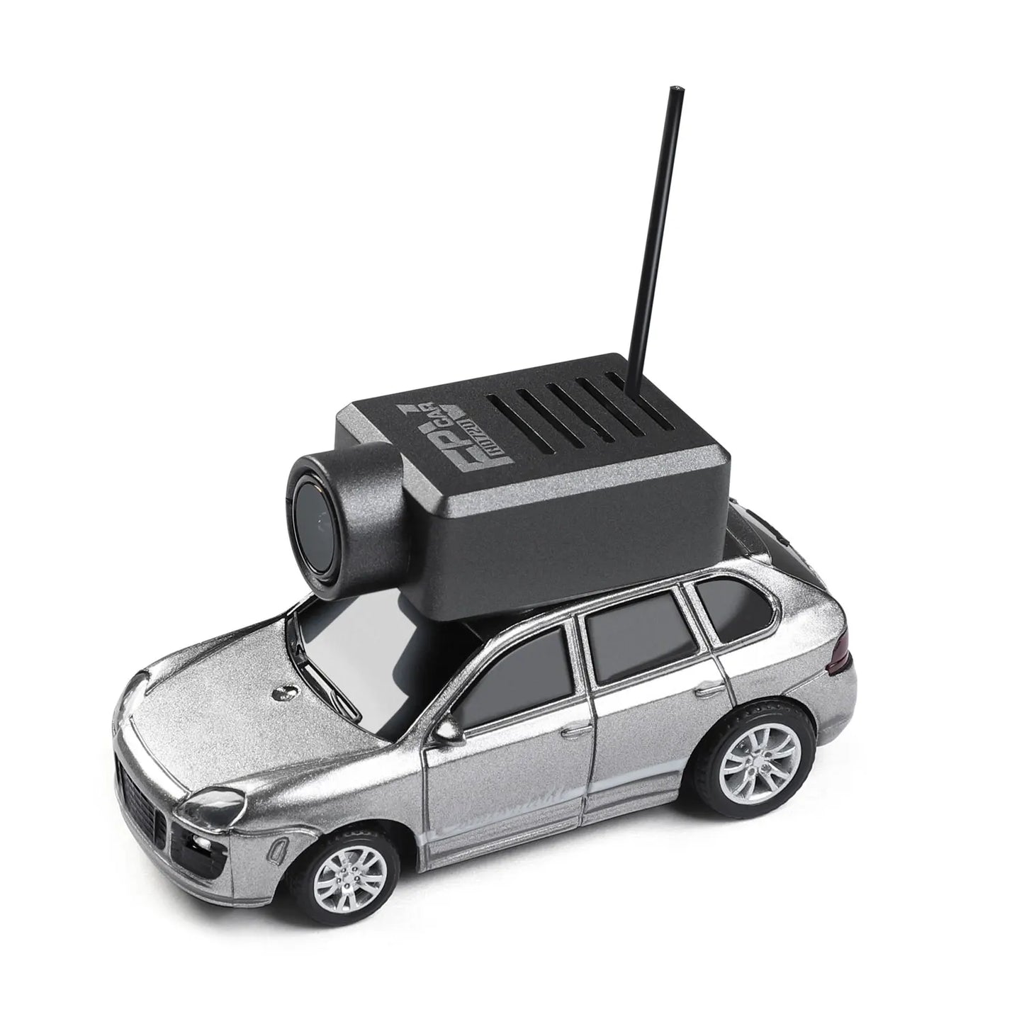 1:64 FPV RC Car with 720P HD Camera, 2.4G WiFi APP Control, Full Proportional Steering & Throttle, Gyro Stabilizer, Silver Gray