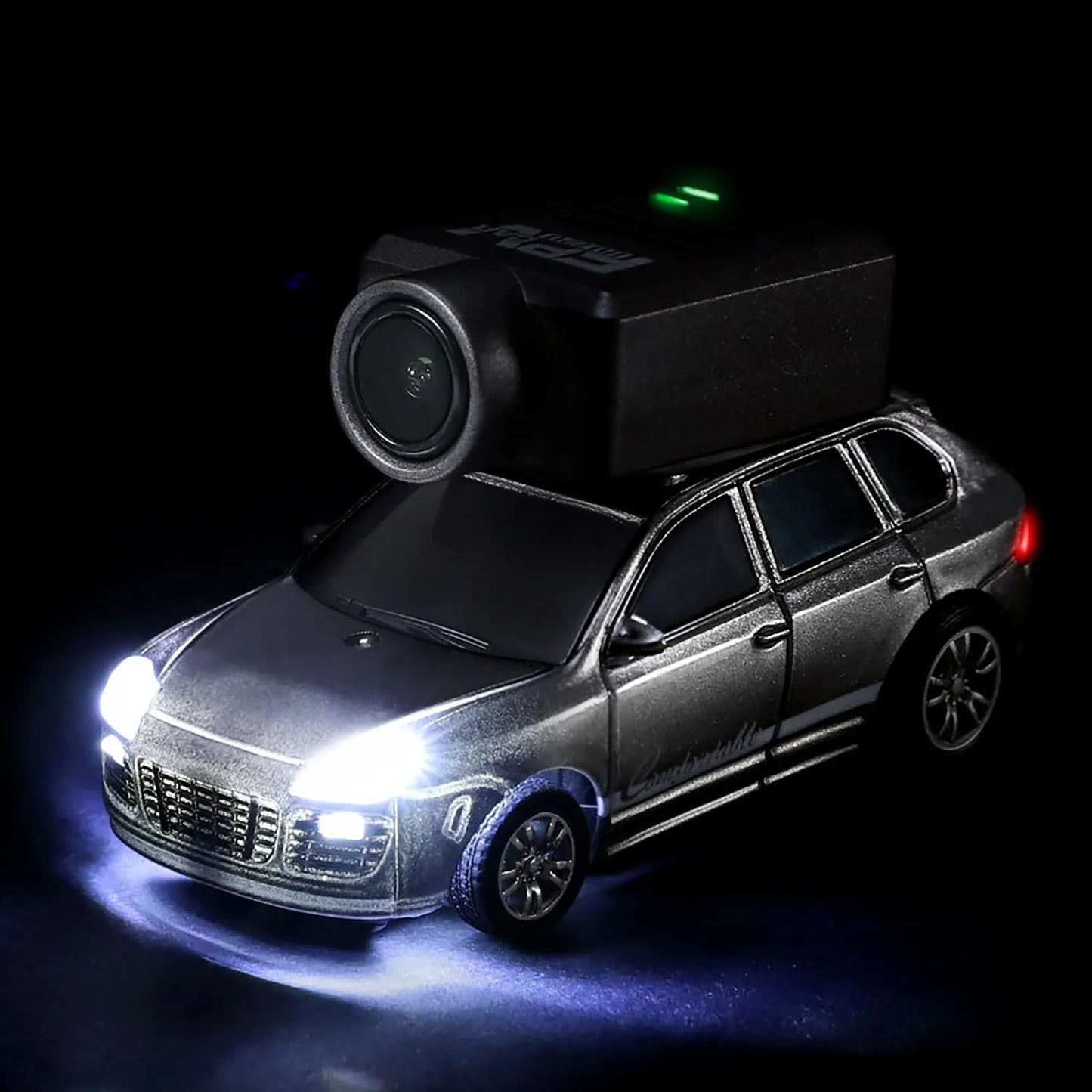 1:64 FPV RC Car with 720P HD Camera, 2.4G WiFi APP Control, Full Proportional Steering & Throttle, Gyro Stabilizer, Silver Gray