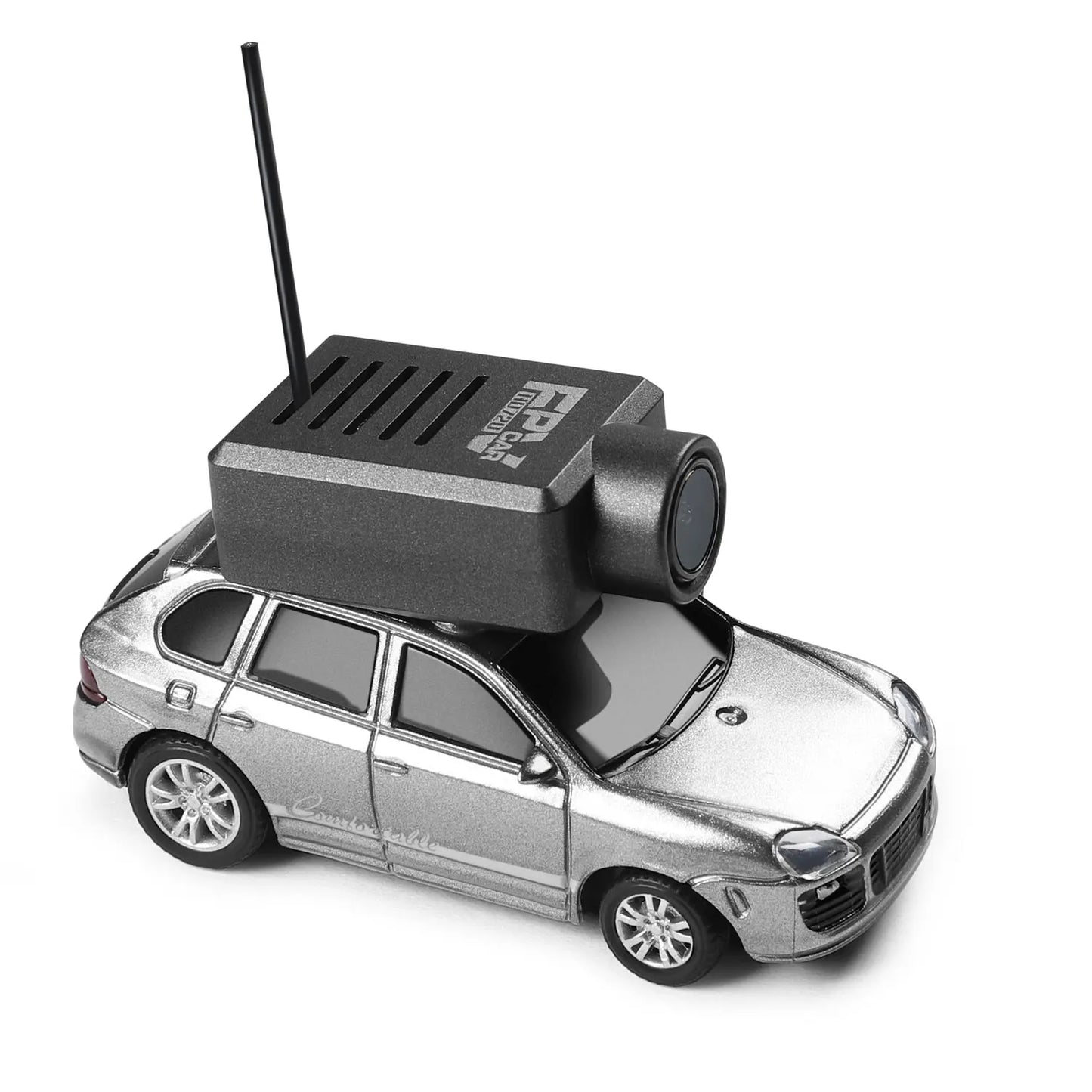 1:64 FPV RC Car with 720P HD Camera, 2.4G WiFi APP Control, Full Proportional Steering & Throttle, Gyro Stabilizer, Silver Gray