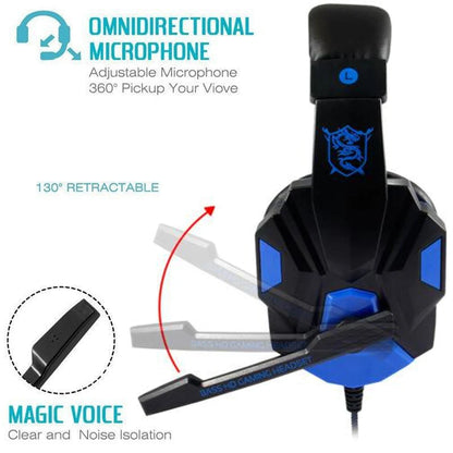 Headphone 3.5mm Wired Gaming Headset