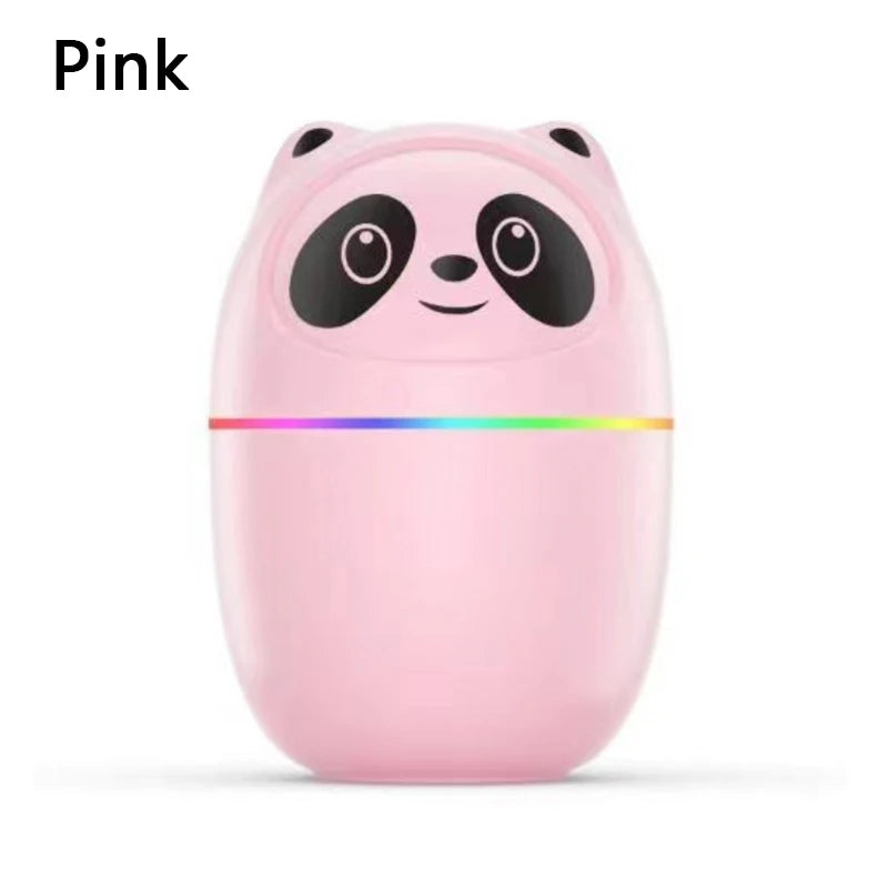 Mini Air Humidifier Cute Panda Aroma Oil Diffuser With Night Light USB Chargeable Cool Mist Sprayer Plants Purifier Humificador (Copy)