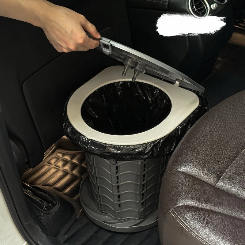 Outdoor Toilet Washable Camping Mobile Toilet Car Emergency Toilet Portable Folding Stool