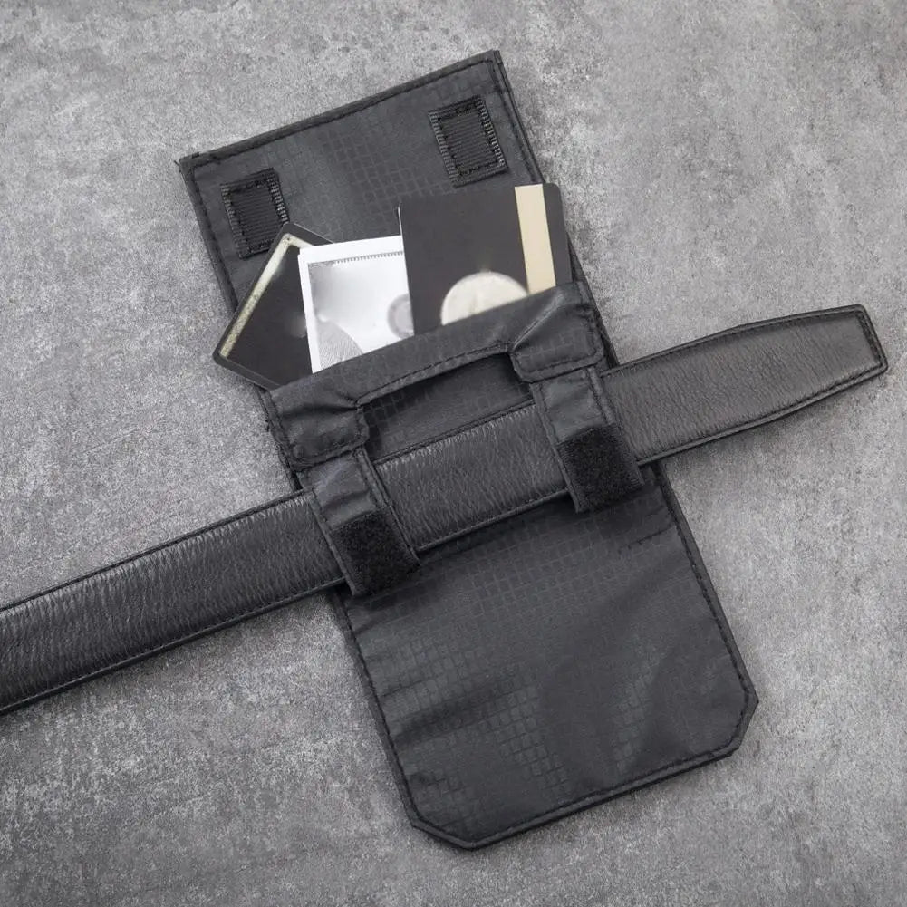Slim Anti Theft Hidden Waist Pouch Portable Travel Money Belt Wallet Under Clothes Secure Storage For Cash ID Cards Passport