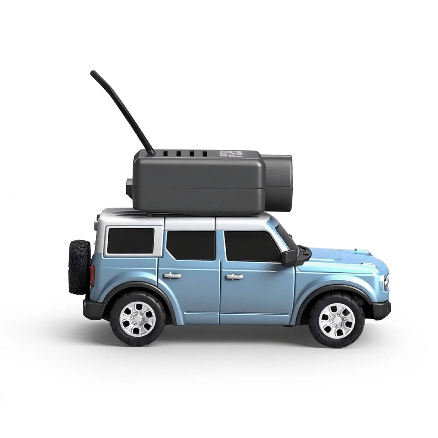 1:64 FPV RC Car with 720P HD Camera, 2.4G WiFi APP Control, Full Proportional Steering & Throttle, Gyro Stabilizer, Silver Gray