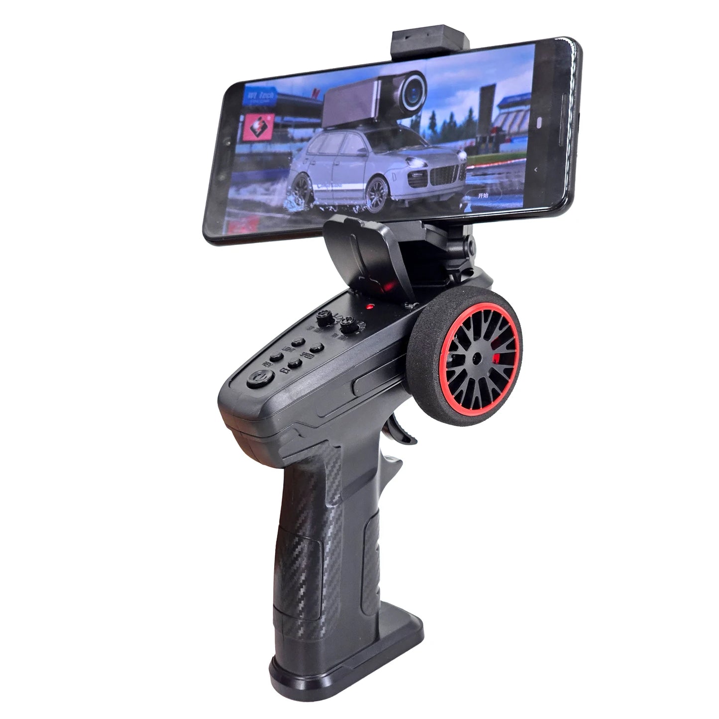 1:64 FPV RC Car with 720P HD Camera, 2.4G WiFi APP Control, Full Proportional Steering & Throttle, Gyro Stabilizer, Silver Gray
