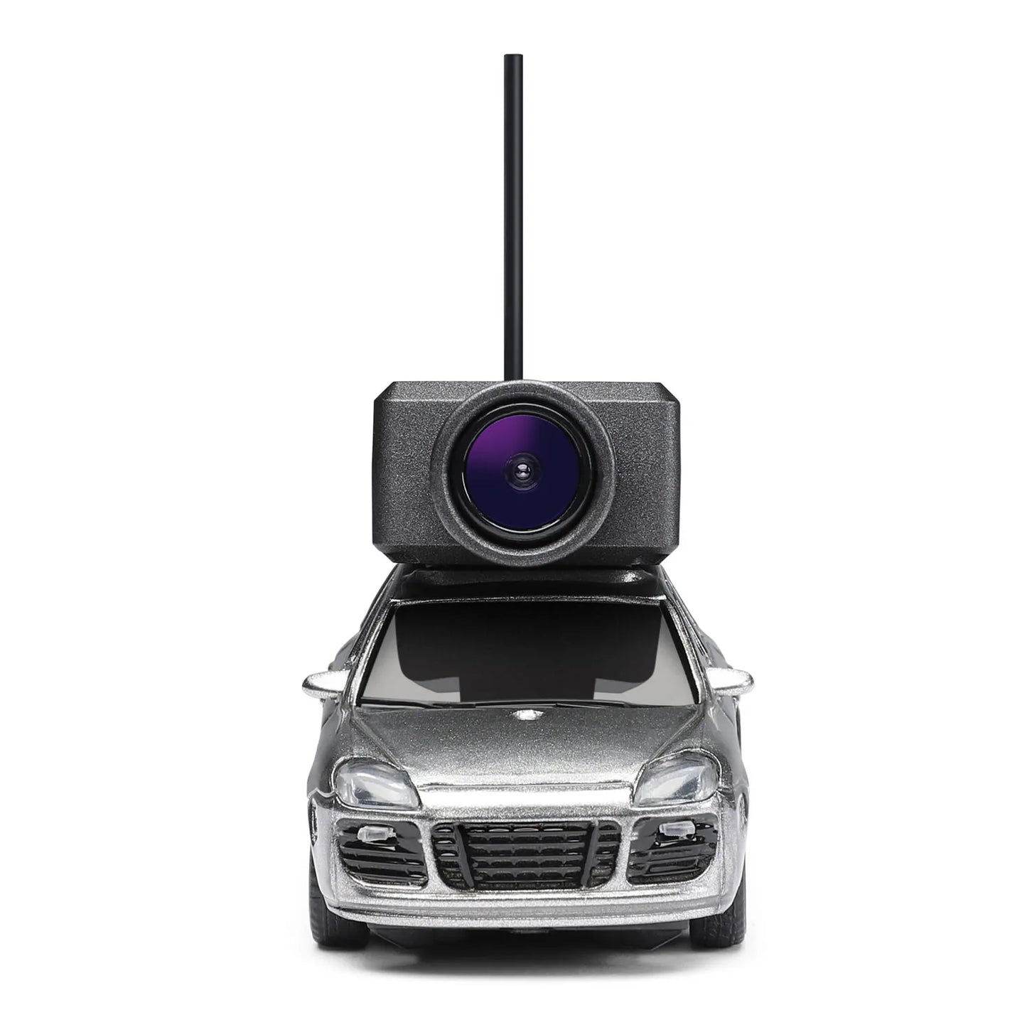 1:64 FPV RC Car with 720P HD Camera, 2.4G WiFi APP Control, Full Proportional Steering & Throttle, Gyro Stabilizer, Silver Gray
